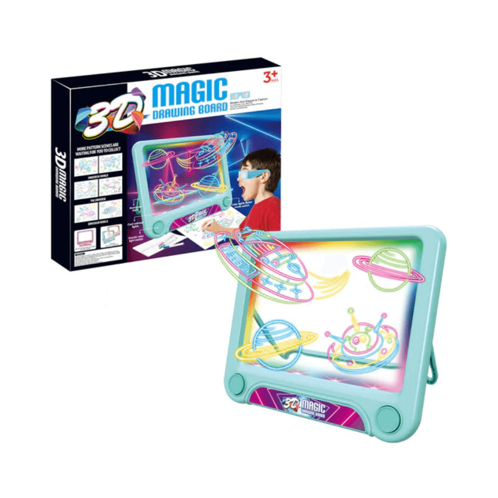 3D Magic Drawing with LED Light-Up Art Tablet
