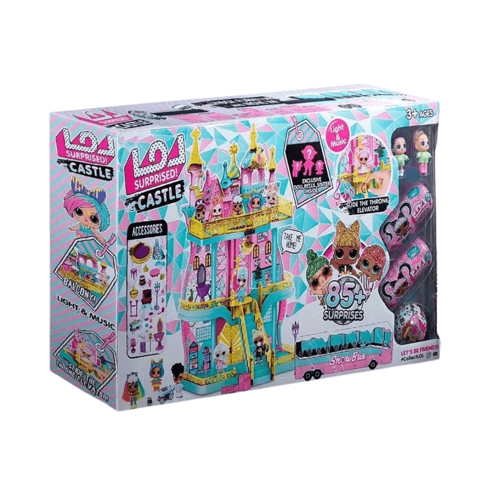 L.O.L Surprised Big House Castle Doll Set With Lights & Sound For Kids