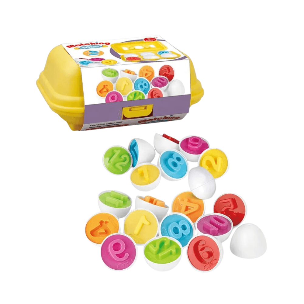 Matching Eggs 6 Digit Learning Numbers Educational Toy