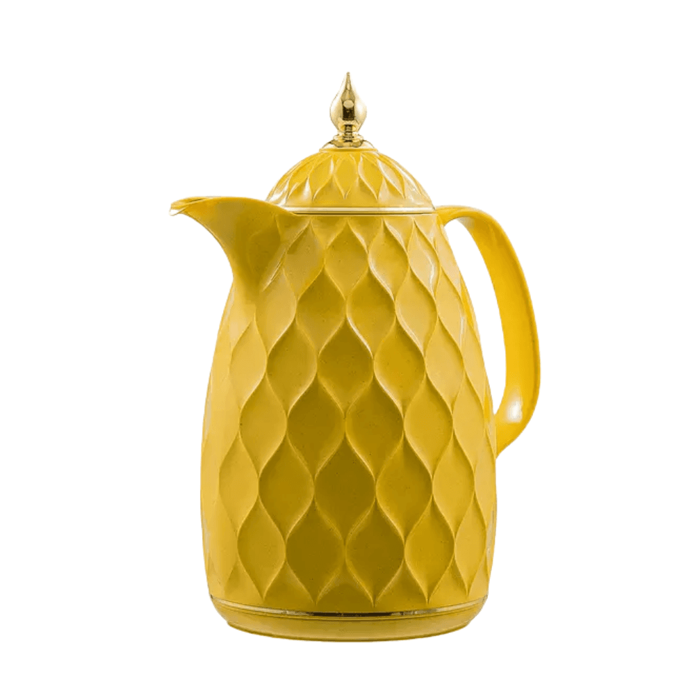 Rose Diamond-Quilted Vacuum Flask 0.65L - Yellow 30-1324 RS-2323-06-Cf-A29 