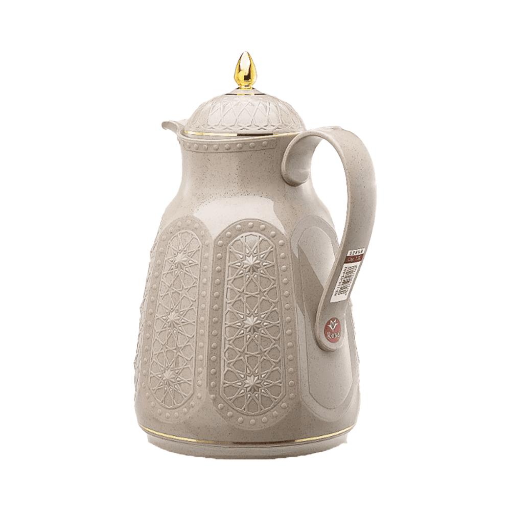 Rose Rs-132-13-A32 Vacuum Flask 1.3L - Beige & Gold