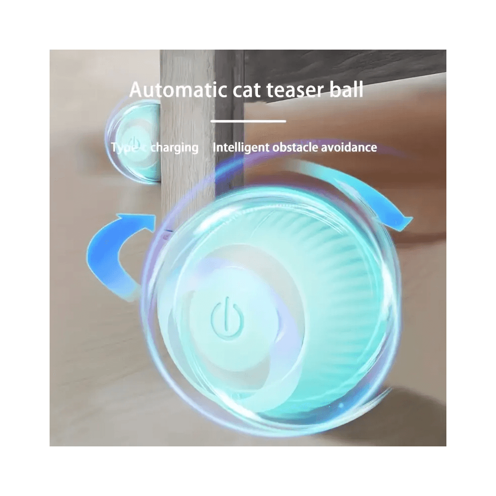 Interactive Electric Pet Rolling Ball - Pink