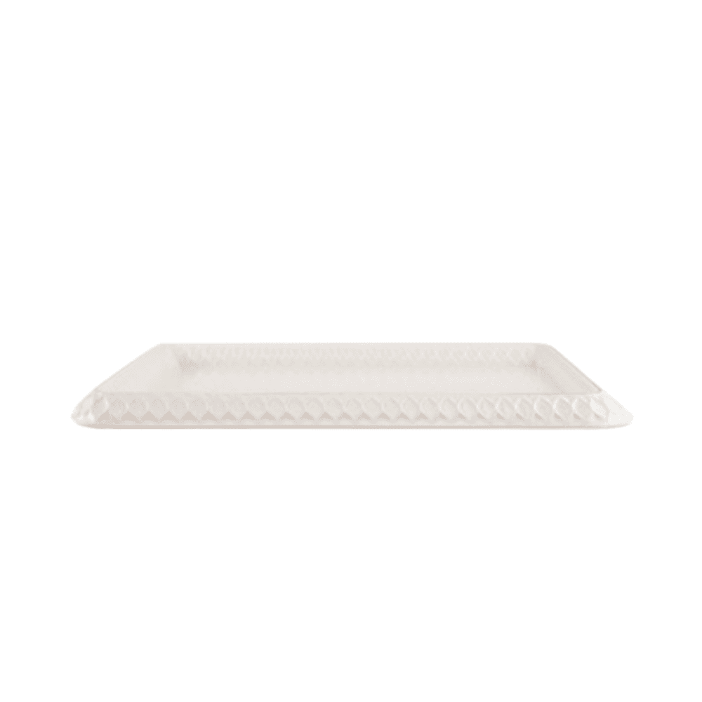 Rose Plastic Serving Tray - White MR-2323-TR60-A01 / 30-1294