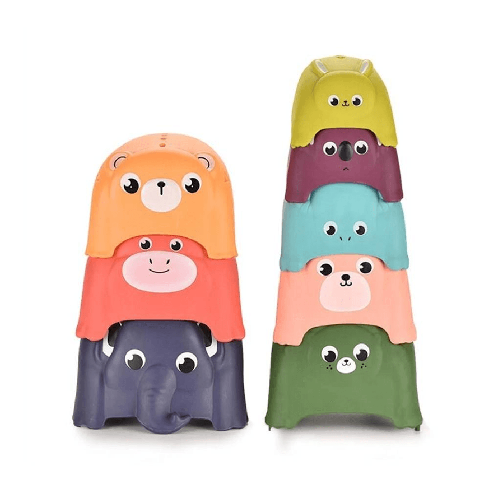 Seven Ways to Play: Stacking & Nesting Animal Game Set