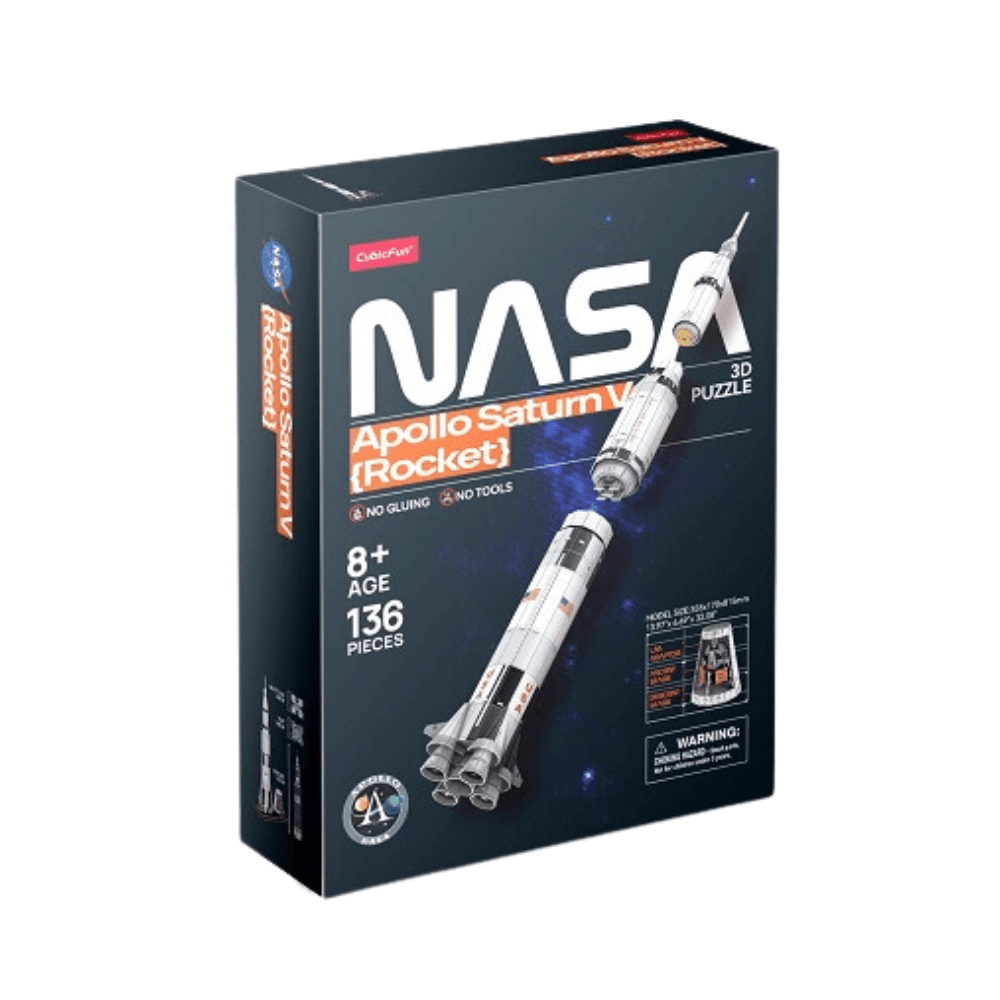 3D NASA Apollo Saturn Puzzle 136Pcs