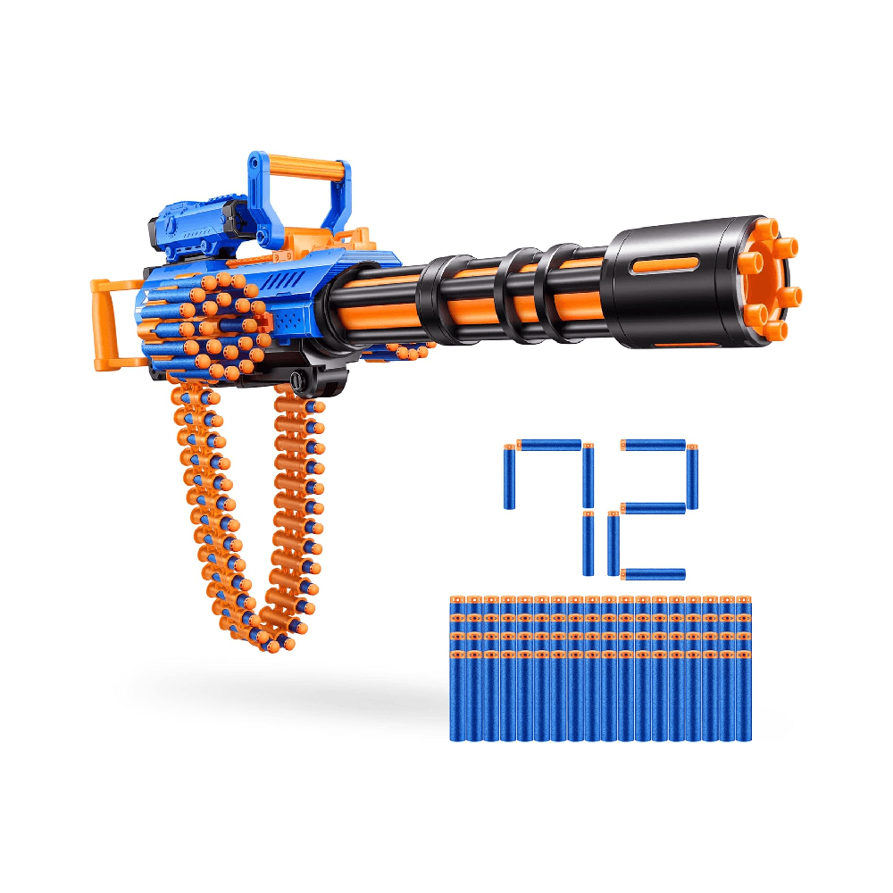 Zuru X-Shot Insanity Motorized Age Fire Gatling Gun With Tripod