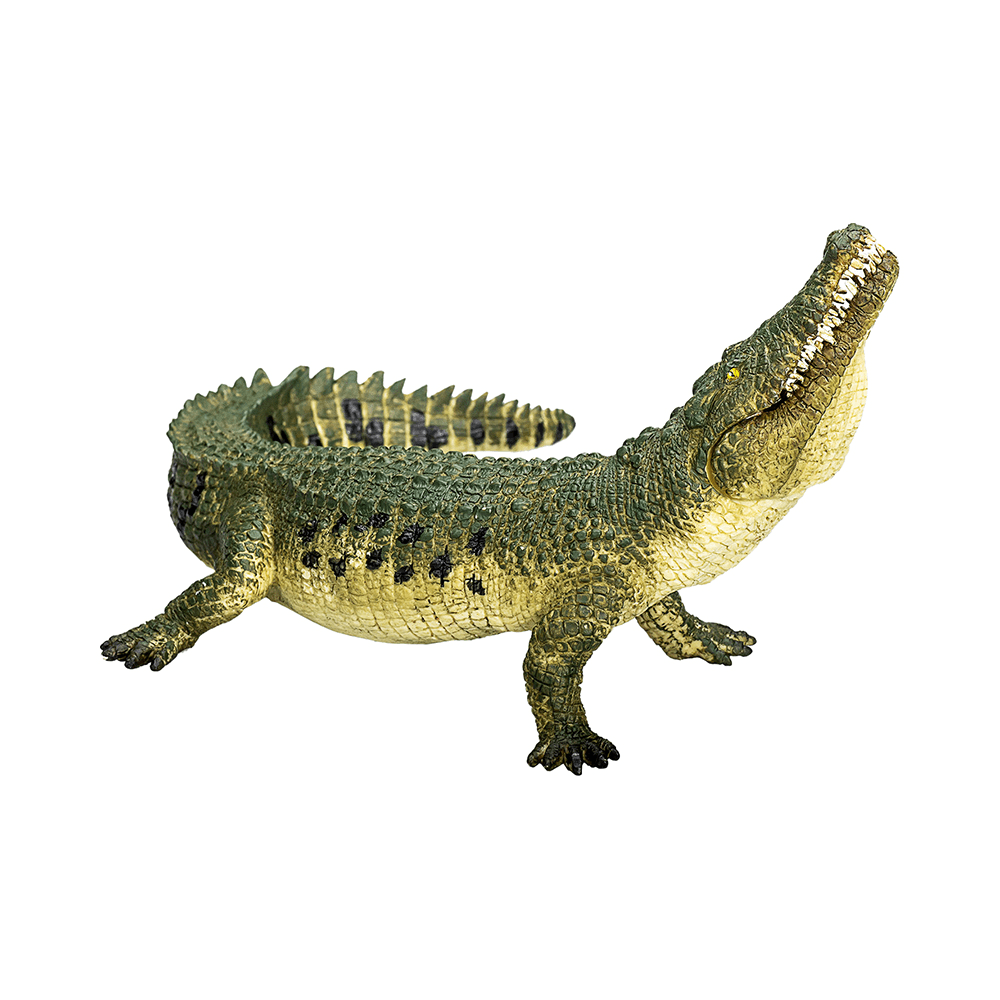 Realistic Crocodile Action Figure with Moving Jaw Toy