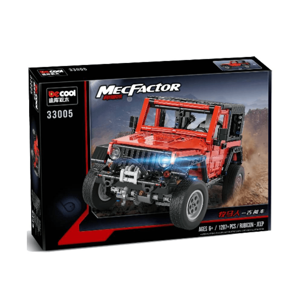 Jeep Wrangler Car With Mec Factor - Red