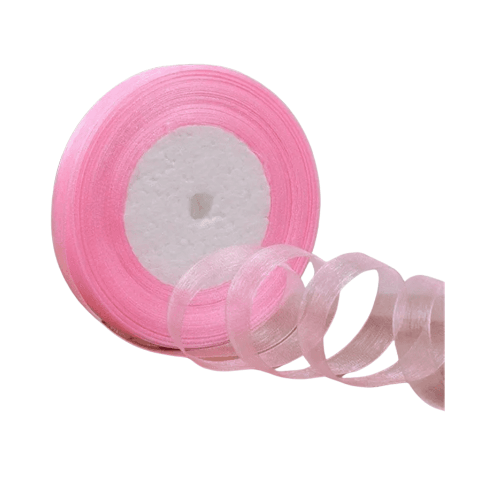 Shimmer Sheer Organza Ribbon - Pink