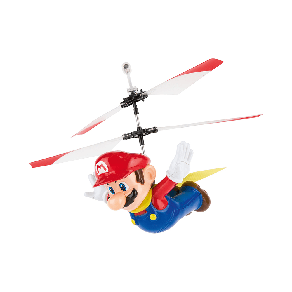 Carrera Flying Cape Super Mario Rechargeable Remote Control Helicopter Drone with Gyro System & USB Turbo Charger
