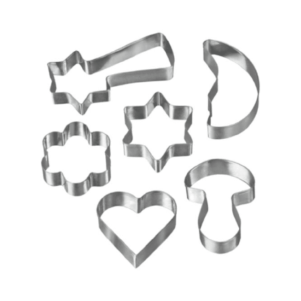 Metaltex Stainless Steel Cookie Cutter Set 6Pcs - MXC-106