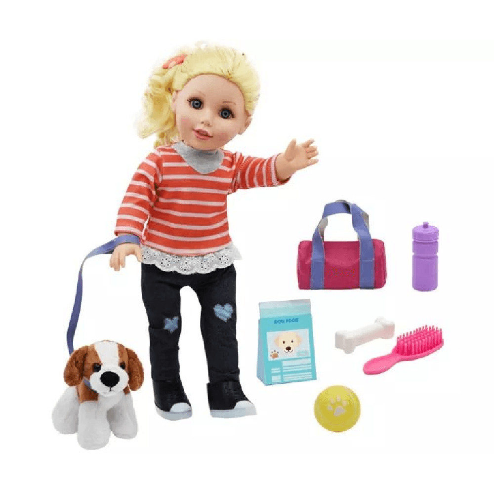 Baby Maziuna Imagine Us Dog Park Day Doll Playset for 3+ Years 45.72cm