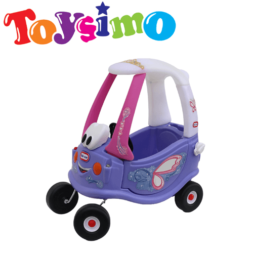 Purple Cozy Coupe Pull Car