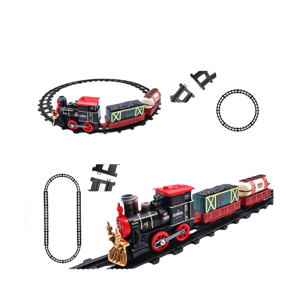 JinYuanSheng Classical Railway Locomotive Train Play Set 11Pcs