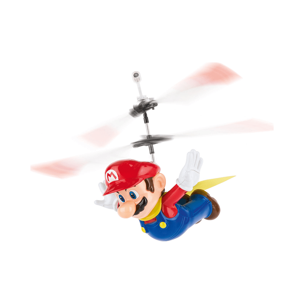 Carrera Flying Cape Super Mario Rechargeable Remote Control Helicopter Drone with Gyro System & USB Turbo Charger