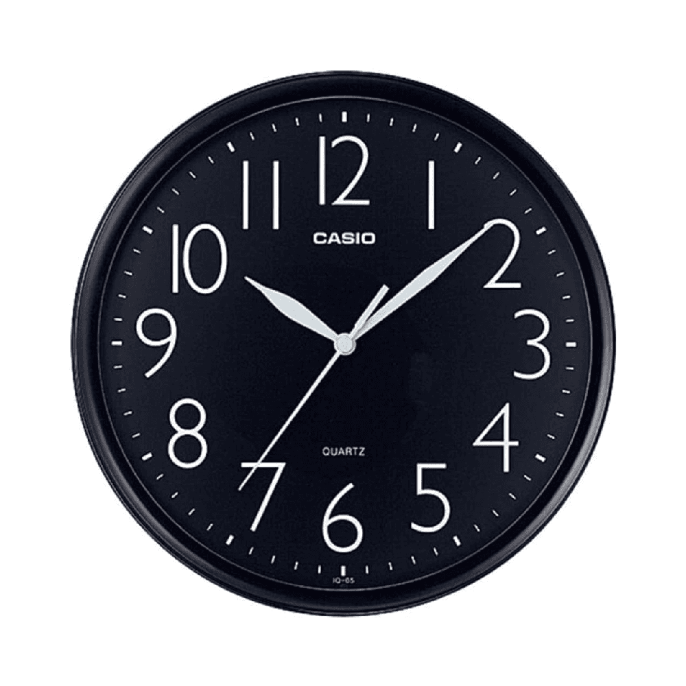 Casio IQ-05-1DF Wall Clock - Black