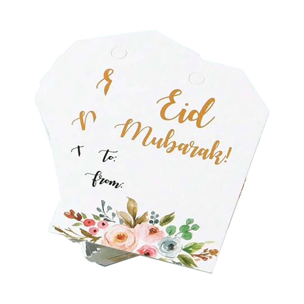 Eid Mubarak, Adha Mubarak Decorations Tags - 50 Pcs