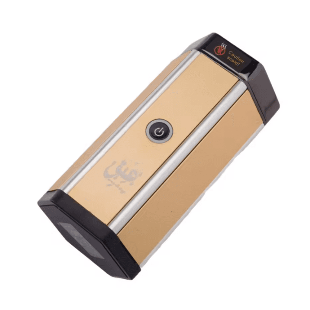 Eabiq Hexagonal Design Electric Incense Burner - Gold/ Black 