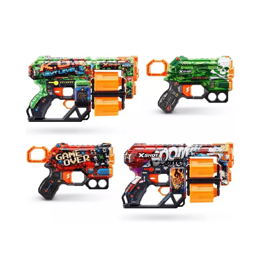 Zuru X-Shot Mix Dread & Menace Combo Pack 2Pcs Each