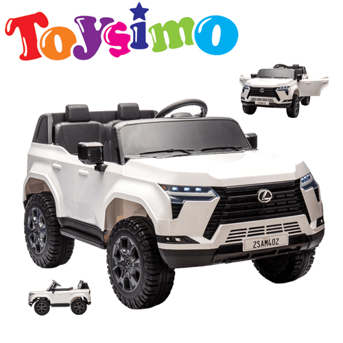 White 12V 2024 Lexus Gx Ride-On Car