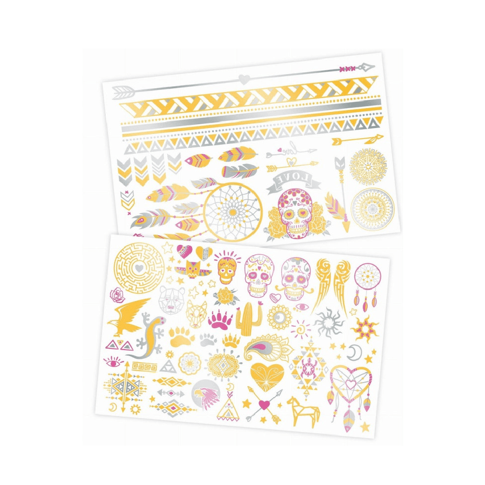 Buki Be Teens 75 Wash-Off Colored Tattoos Art Diy Assorted Kit  8+ Years