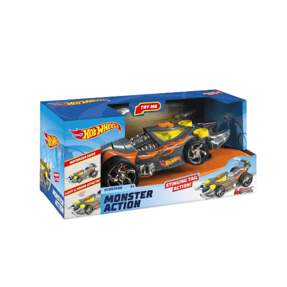 Hot Wheels Lights & Sound Monster Extreme Action Scorpedo B/O