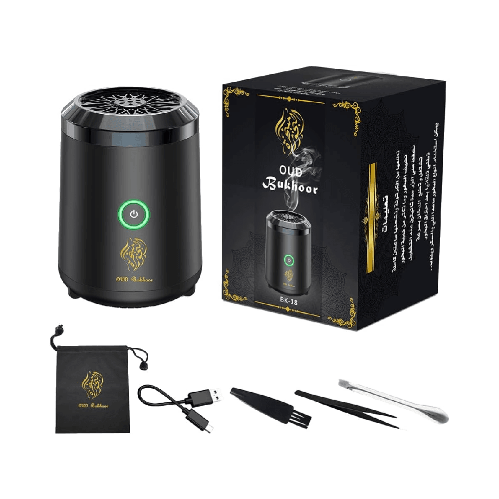 Oud Bakhoan Bakhoor Bk-18 Oud Portable Electric Incense Burner -BLACK 