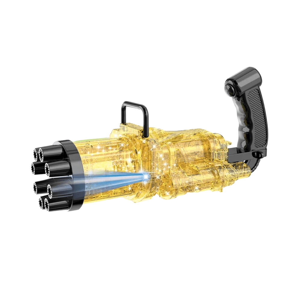 Little Story 8 Holes Bubble Machine Kids Gun - Yellow
