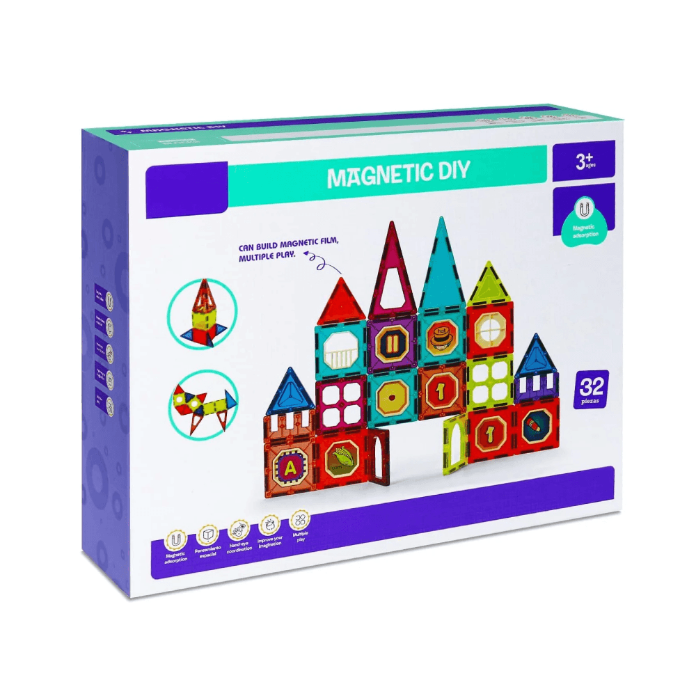 3D Magnetic DIY Building Blocks Set 32Pcs - No.16502