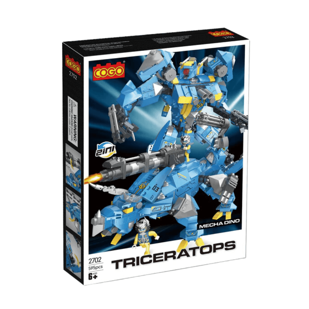 Mecha Dino 2-in-1 Transformer Dinosaur II Cogo-2702 - 595 Pieces