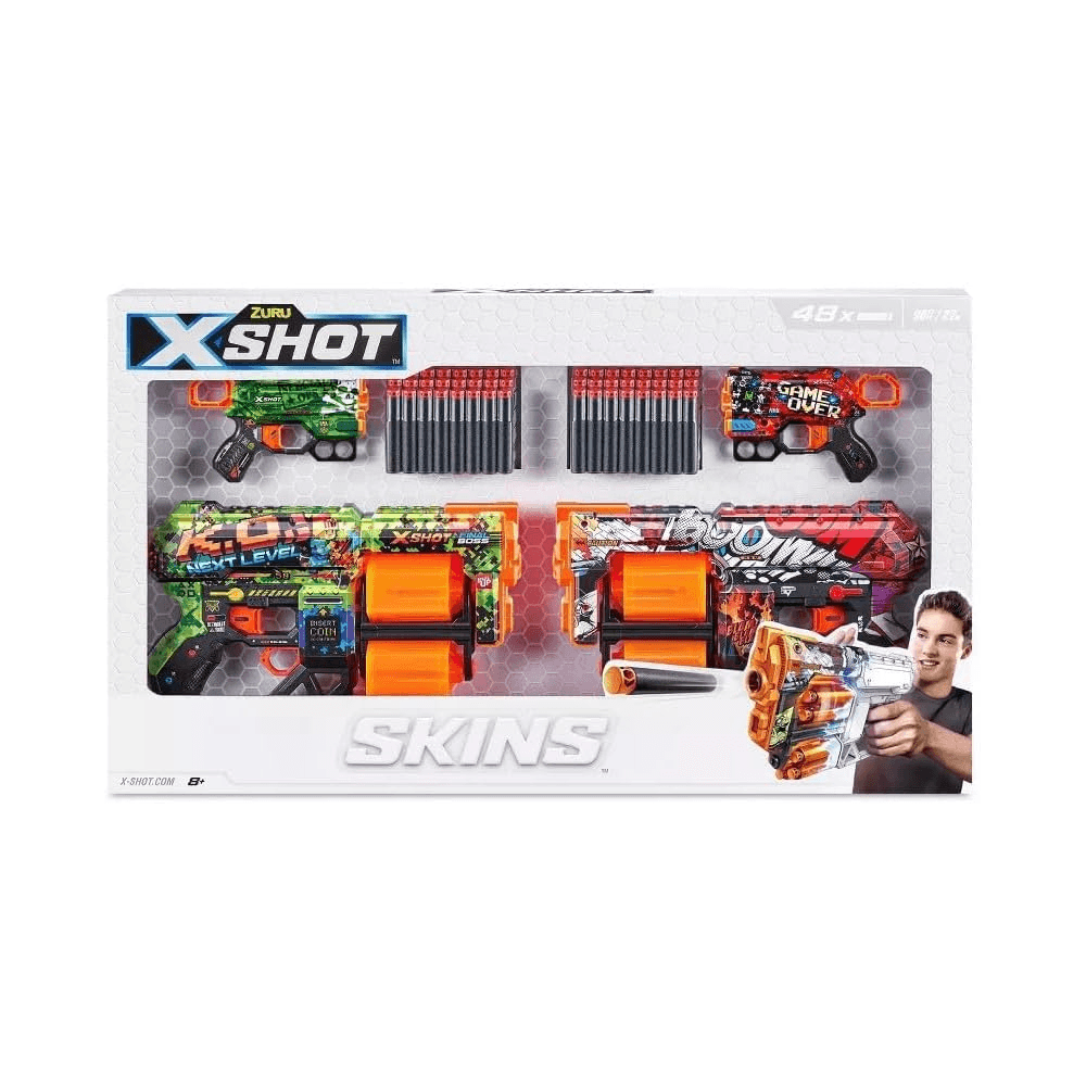 Zuru X-Shot Mix Dread & Menace Combo Pack 2Pcs Each