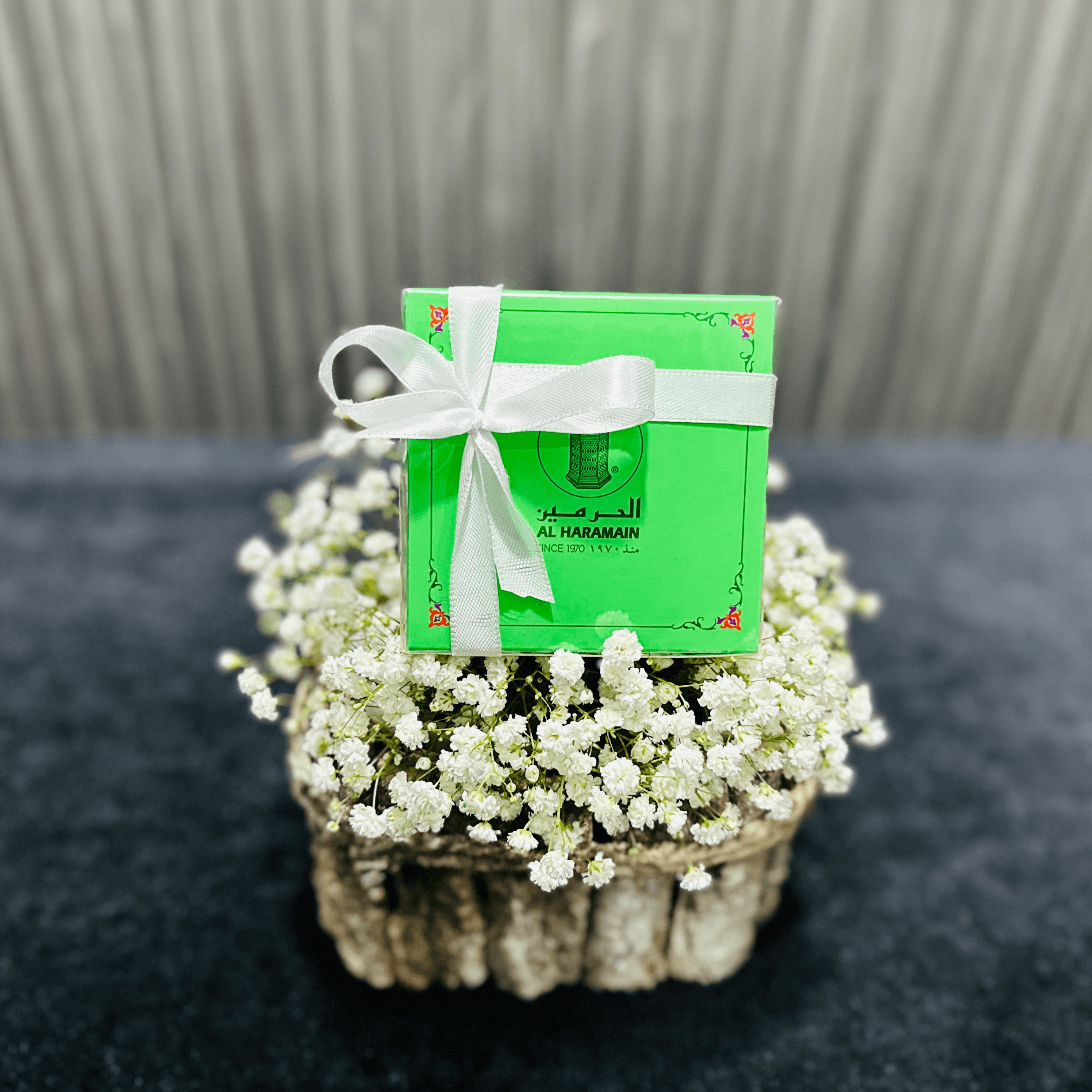 Bukhoor Al Haramain In Wood Vase