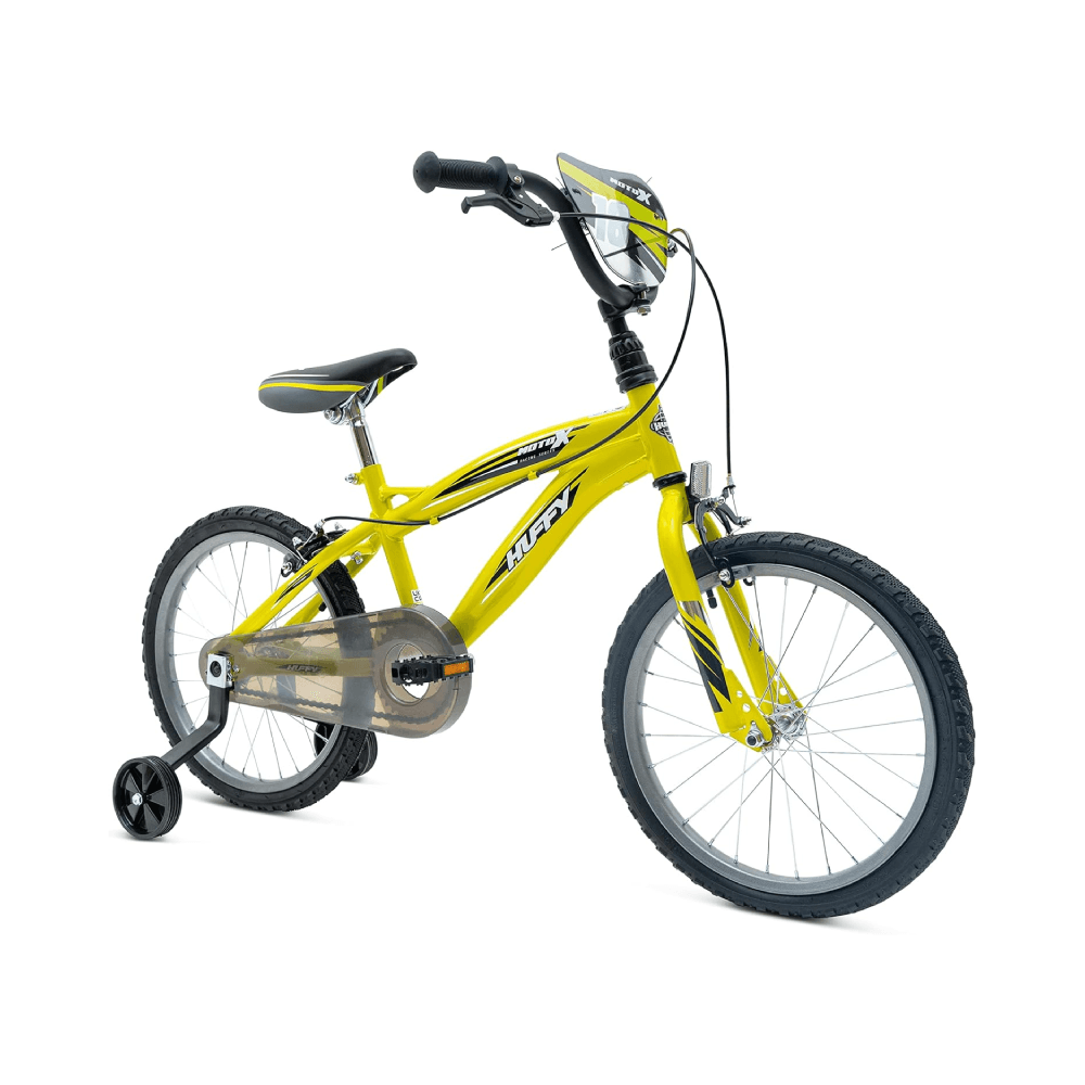 Huffy Moto X; 18" B Bike Yellow 6-8yrs