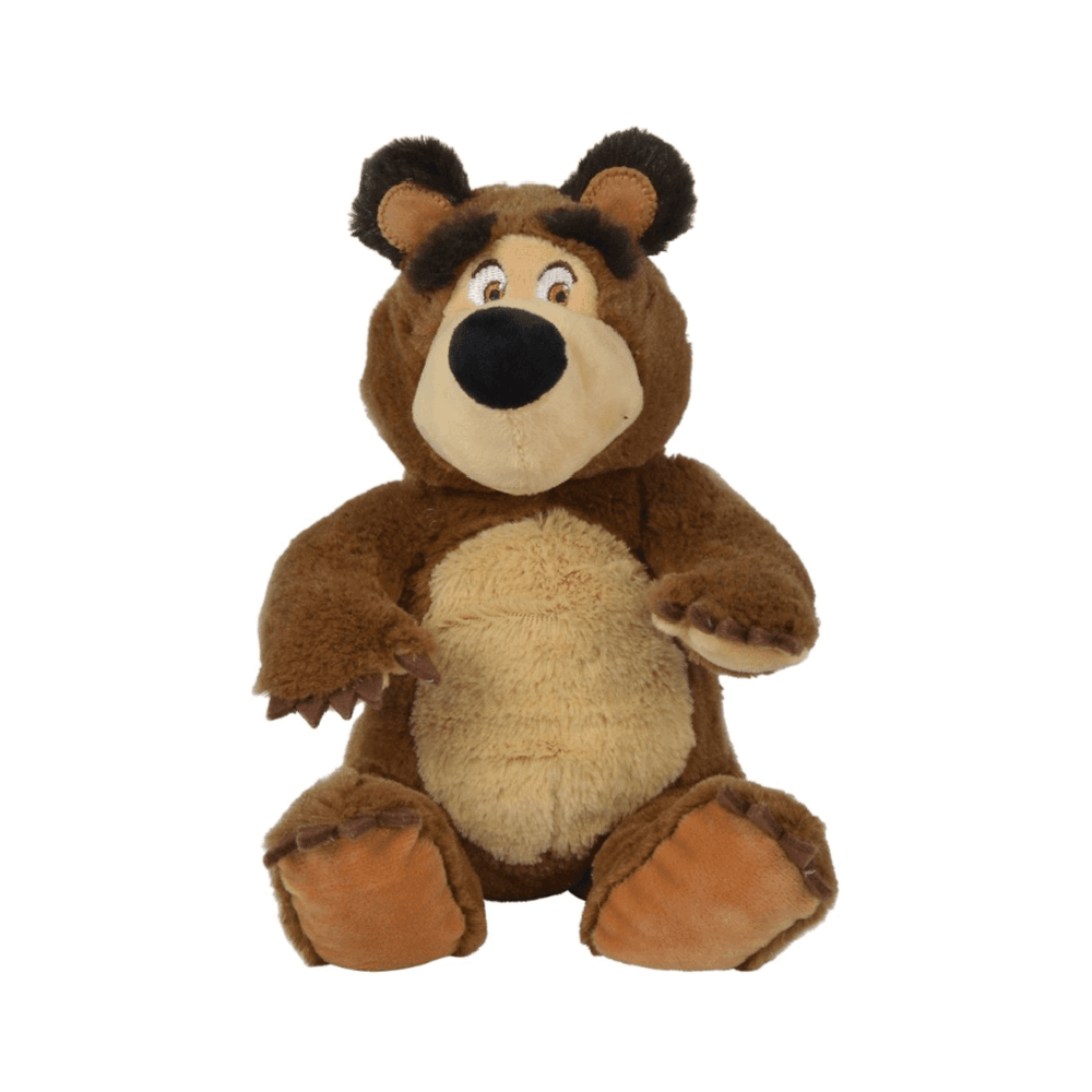 Simba Masha & The Bear Bear Plush Bean Bag Toy 20cm