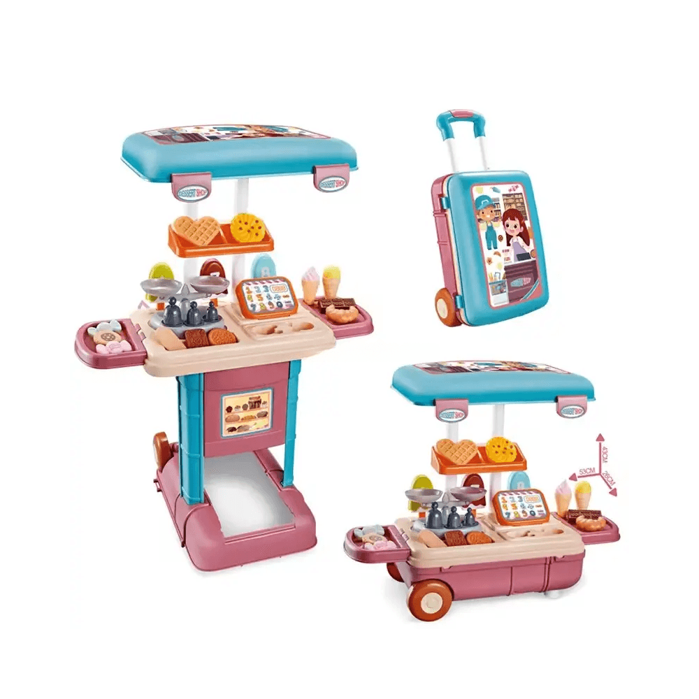 3 Mode Children Kitchen Suitcase Set With Sound  No.009-009