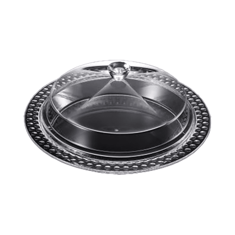 Round Clear Large Acrylic Dessert Serving Set L-02-992