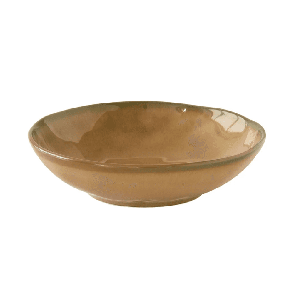 Interiors Porcelain Soup Plate - Terracotta