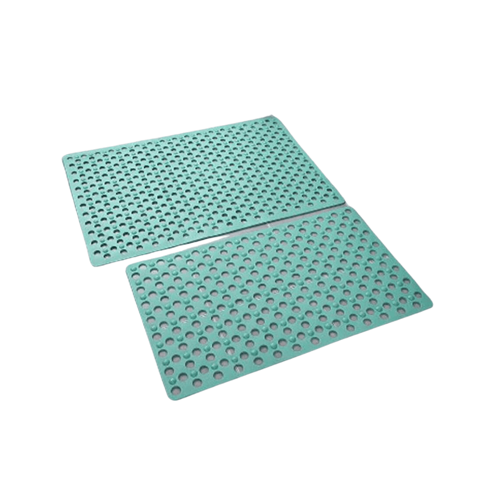 Non-slip Extra Long PVC Bathroom Shower Mat 80x45cm - Green
