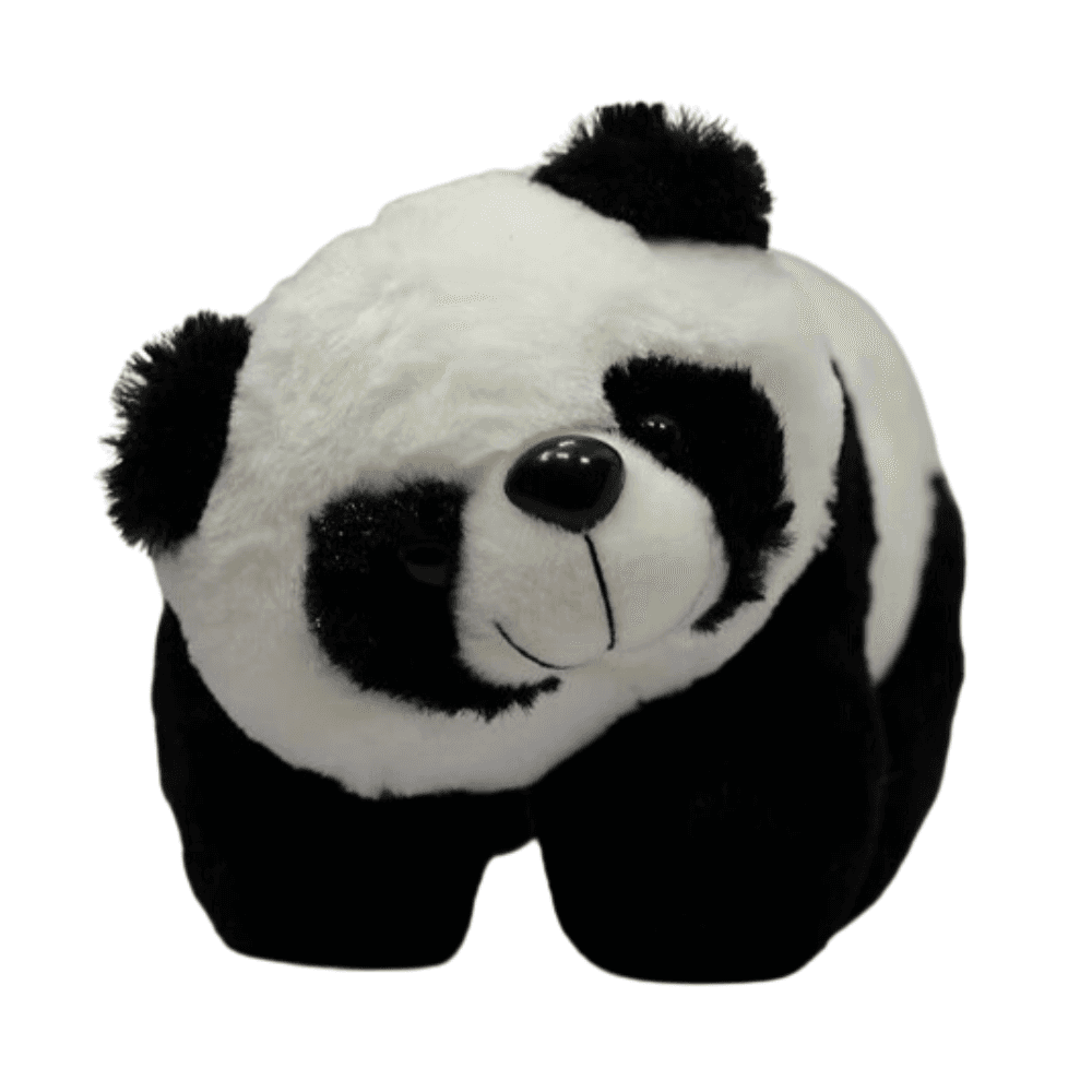 Panda Plush Toy Middle 28cm - Black Ka026 (Buy 1 Get 1 Free)
