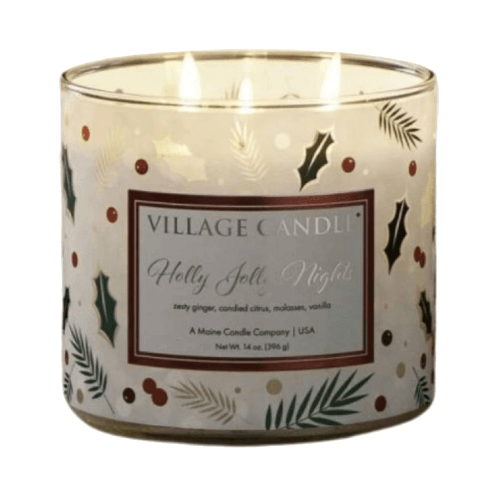 Village Candle Holly Jolly Nights Scented Candle 396g