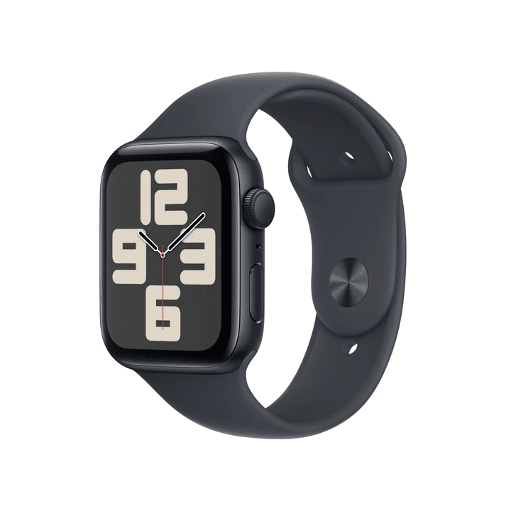 Apple Watch Se Gps 44Mm Midnigh Aluminium Case With Midnight Sport Band Mxek3Qa/A