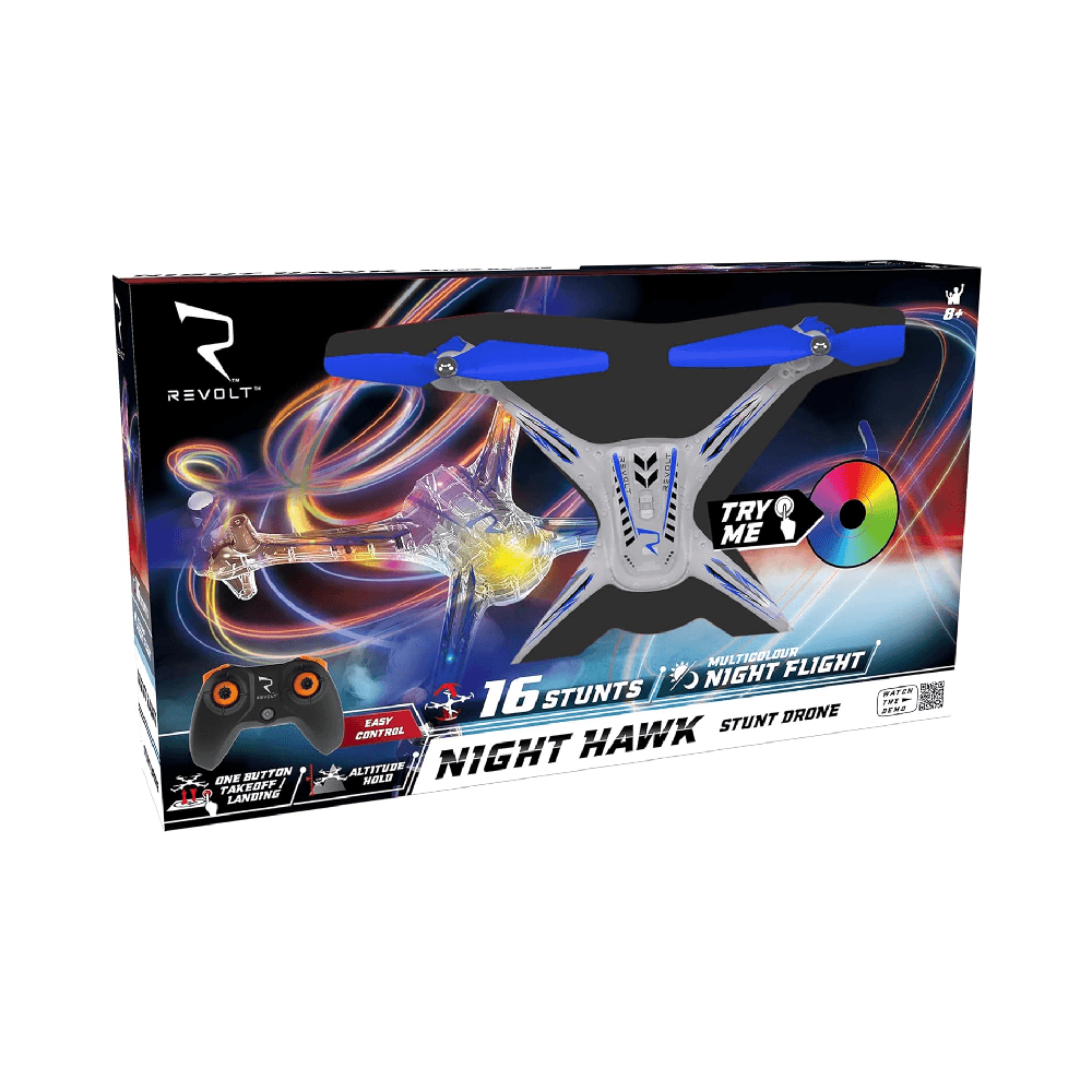 Revolt Syma 4-Channel Auto Hover Remote Control Stunt Drone