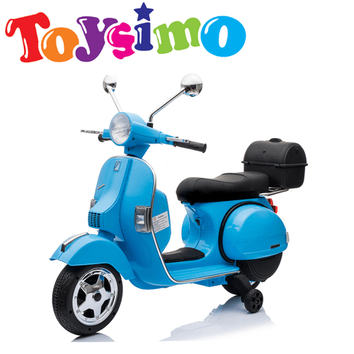 12V Vespa Blue Scooter