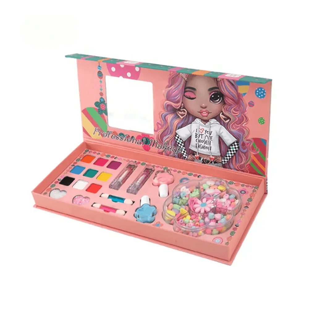DIY 2-in-1 Beads & Makeup Set Toy