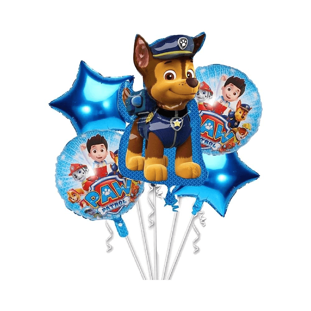 Character Foil Balloon Pack Without Helium 5Pcs