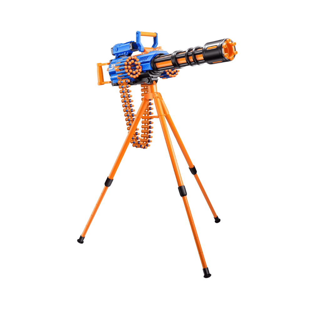 Zuru X-Shot Insanity Motorized Age Fire Gatling Gun With Tripod