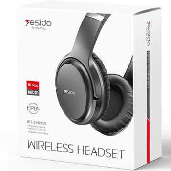 Yesido Ep04 Over Ear Handfree Stereo Wireless With Mic High Fidelity Stereo Studio Headphone