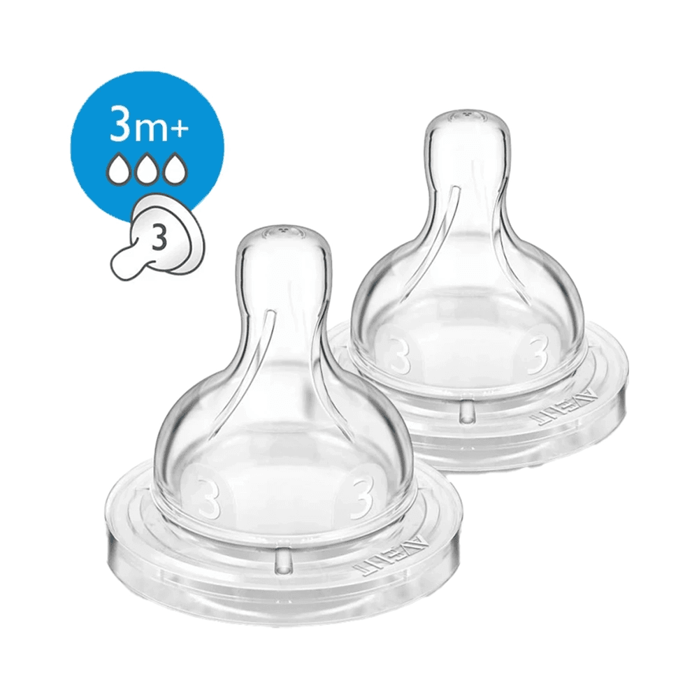 Philips SCF633/27 Avent Classic Anti-Colic Medium Flow Teat 3+ Months 2Pcs