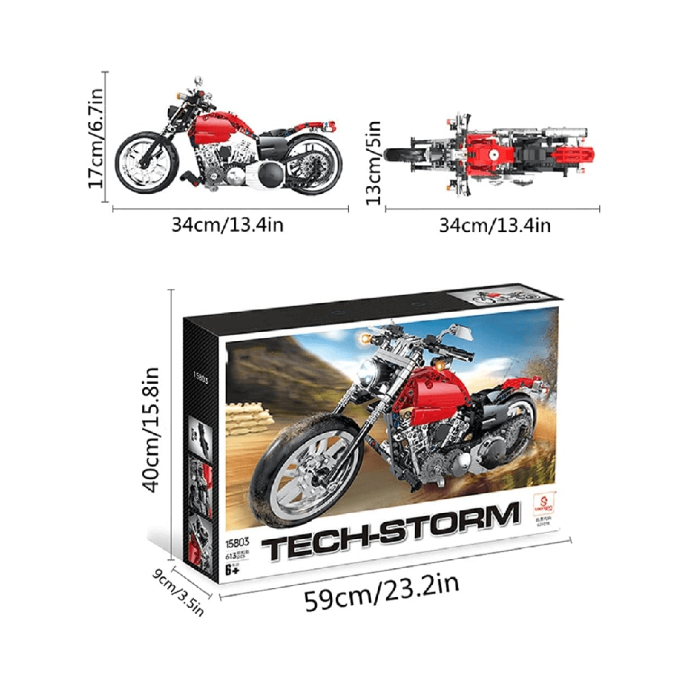 Cogo Heavy Motorcycle Toy Building Kit