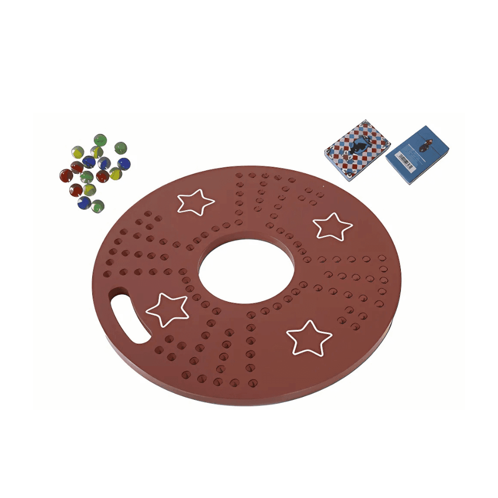 4 Players Jackaroo Round Board Game Set 45 x 45 cm